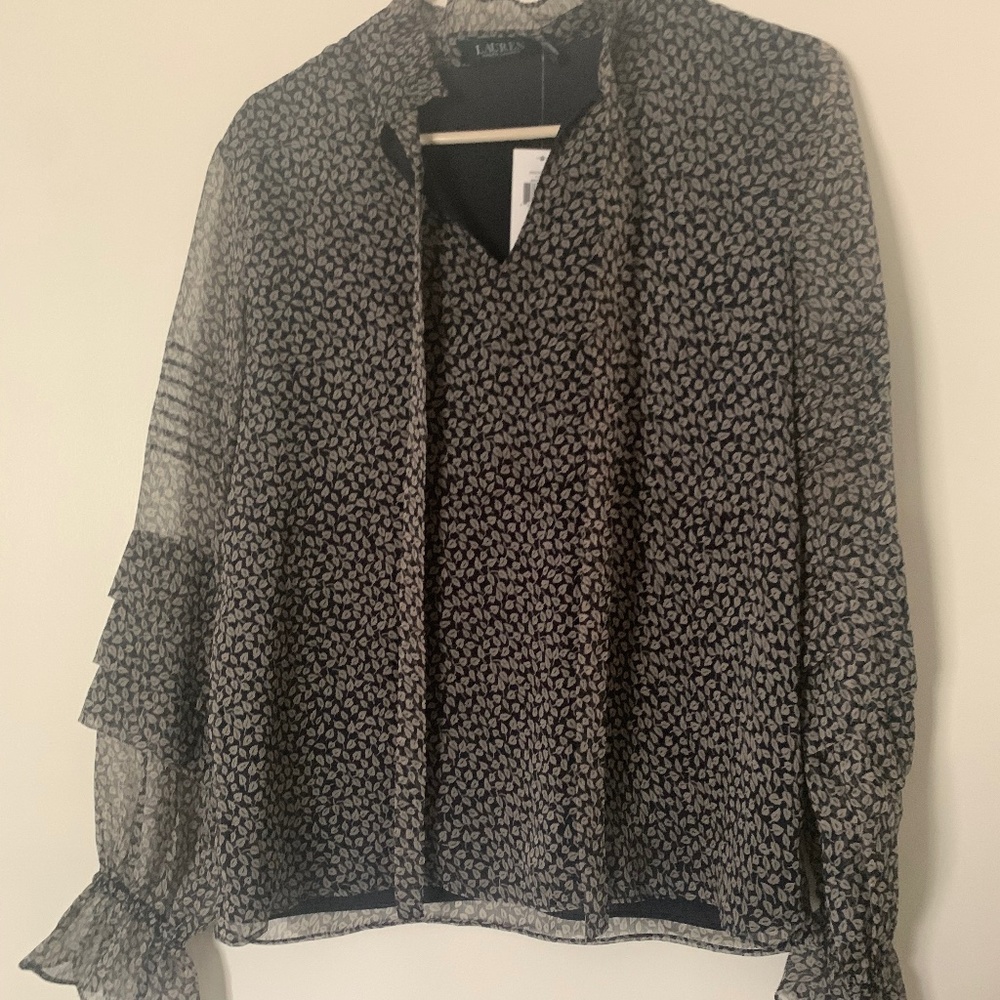 Ralph Lauren Navy/Taupe Size M